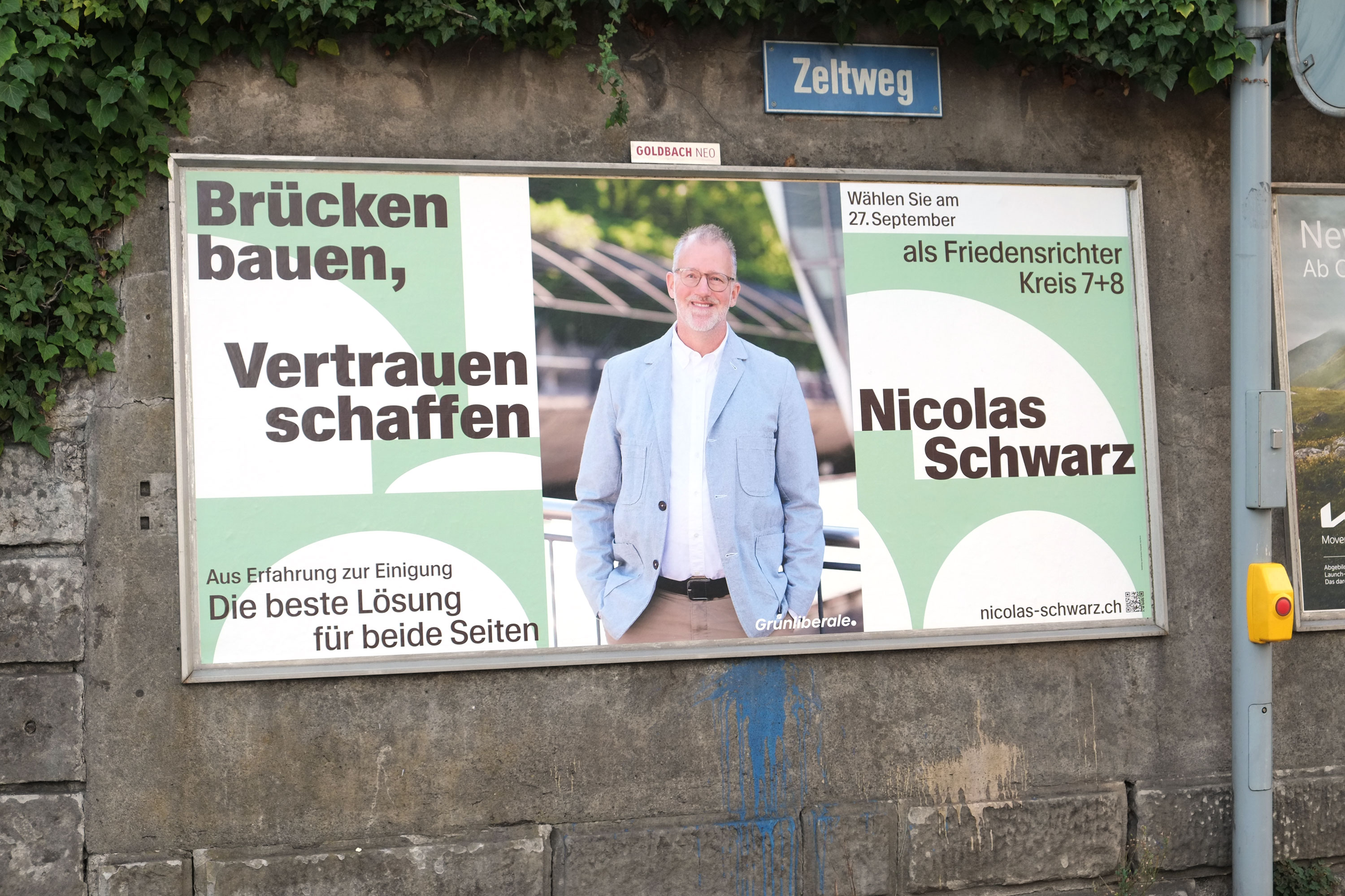 Friedensrichter Kampagne Nicolas Schwarz GLP